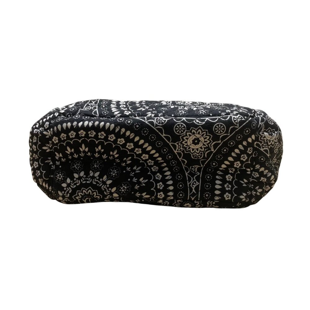 Vera Bradley Women’s Black Floral Mandala Pattern Adjustable Strap Crossbody Bag image 5